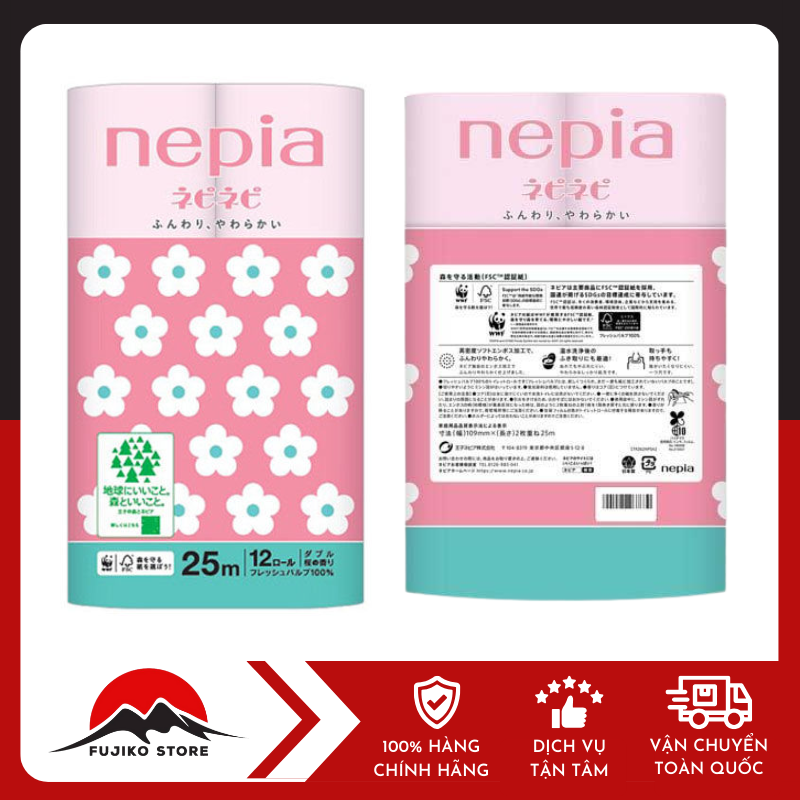 GVS Nepi nepi 2 lớp (12 cuộn) NEPIA