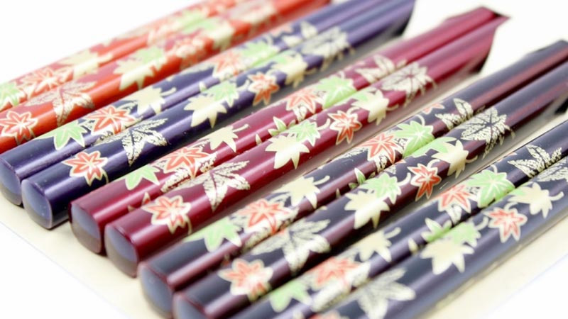 OEM - Set 5 đôi đũa mẫu lá phong