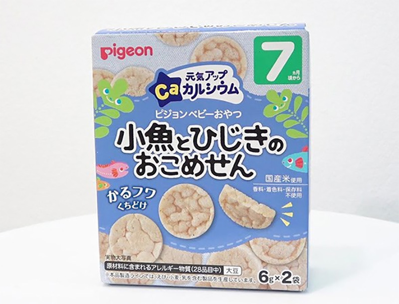 Bánh ăn dặm canxi cá mòi rong biển 7 tháng PIGEON