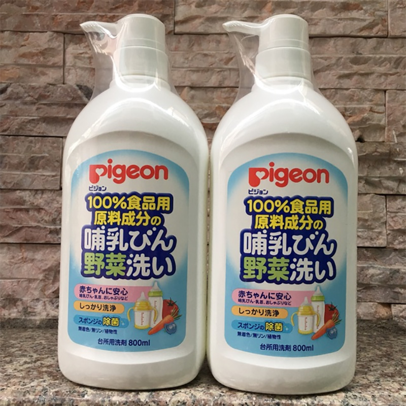 Nước rửa bình sữa và rau quả 800ml PIGEON