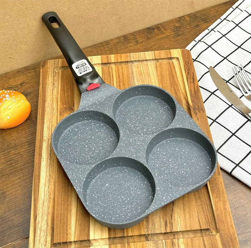 QUATTRO PAN - Chảo chống dính 4 ngăn vân đá cao cấp (dùng được bếp từ)