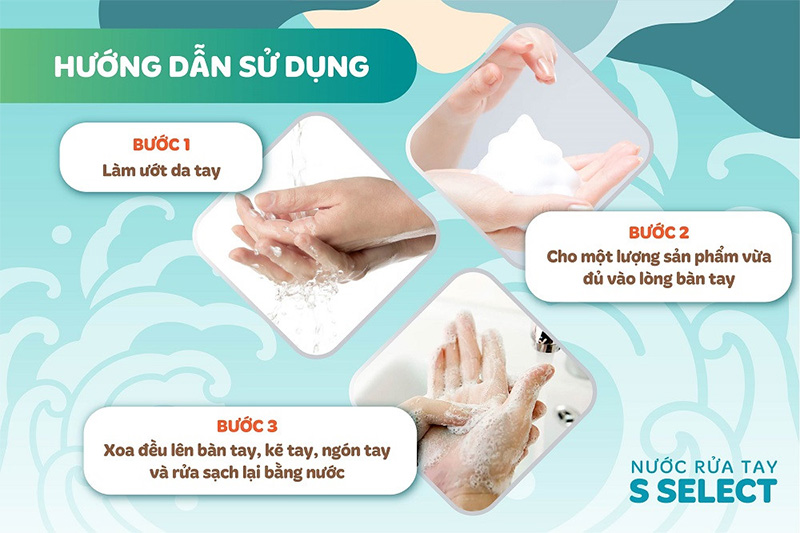 Nước rửa tay tạo bọt mịn 460ml S SELECT