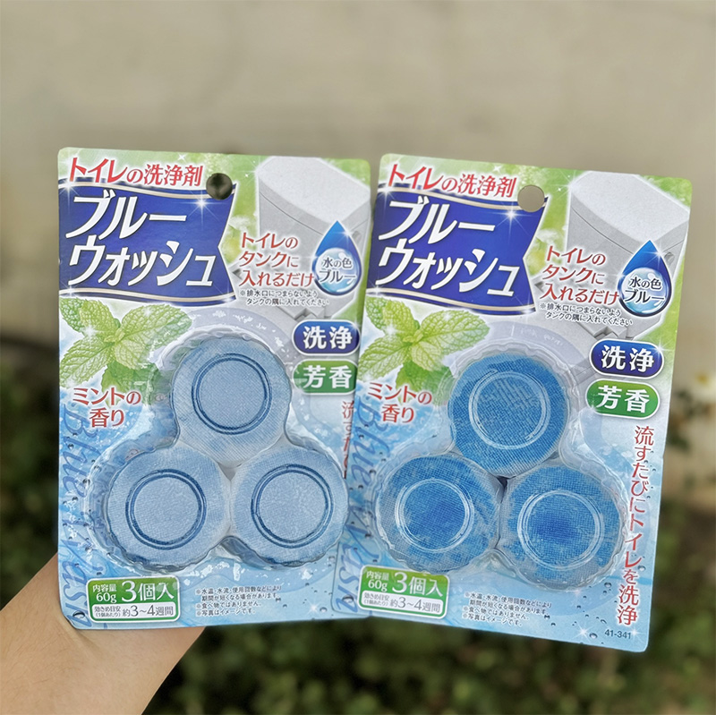 Set 3 viên thả bồn cầu Seiwapro hương bạc hà