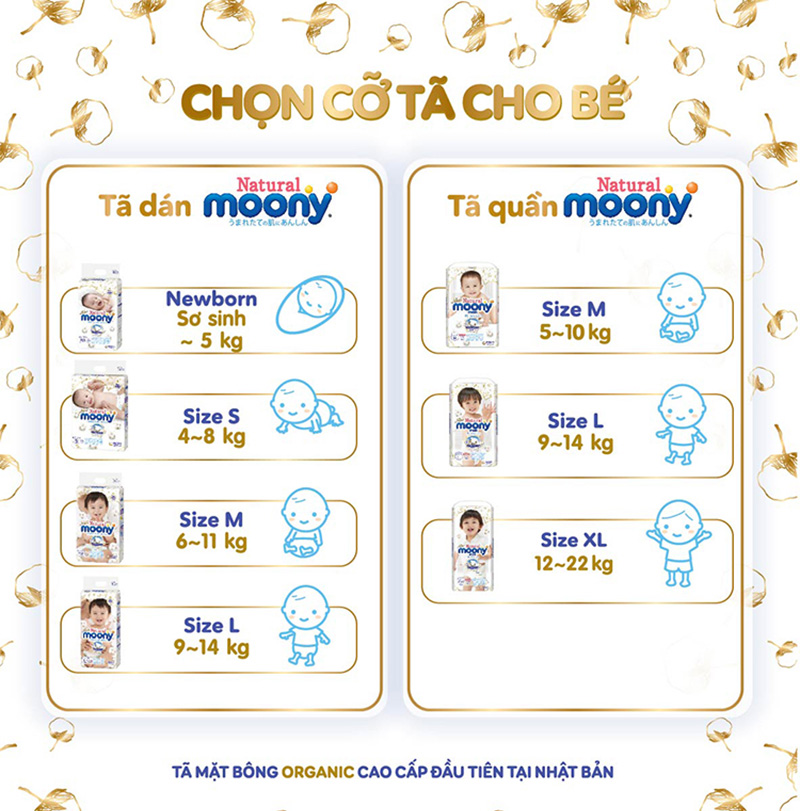 Bỉm Moony Natural UNICHARM