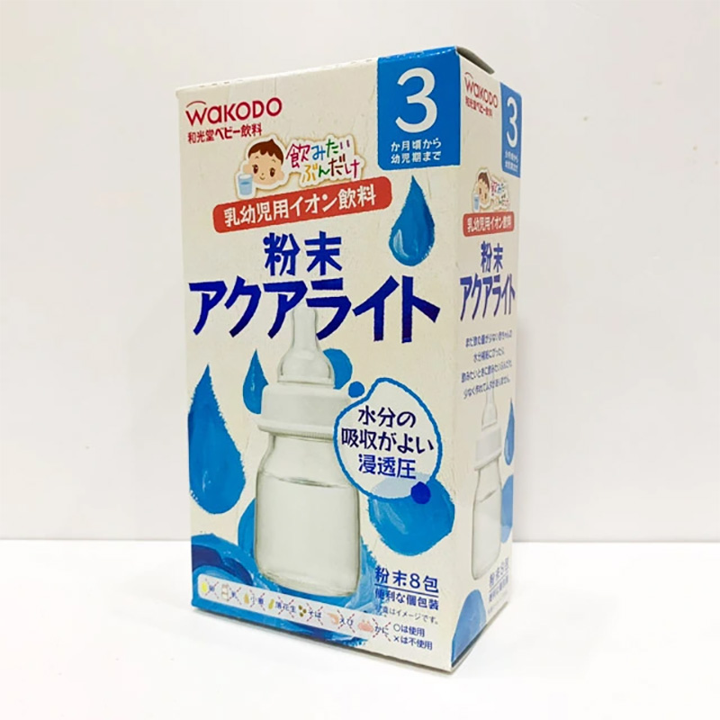 Nước ion bổ sung điện giải cho bé 3 tháng WAKODO