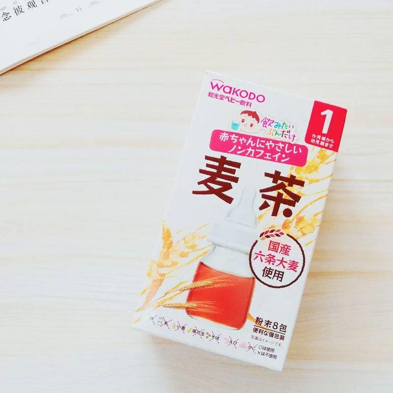 Trà lúa mạch cho bé hộp 08 gói WAKODO