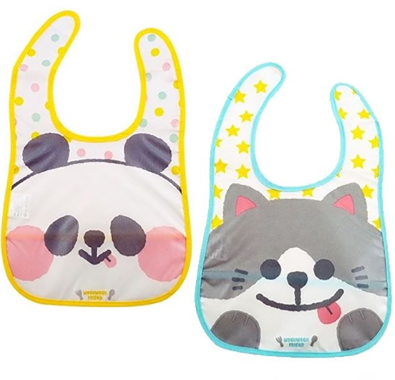 Yếm ăn dặm cho bé hình Gấu Trúc, Mèo