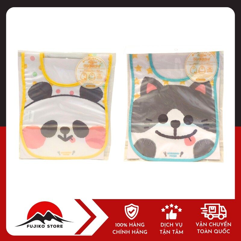 Yếm ăn dặm cho bé hình Gấu Trúc, Mèo