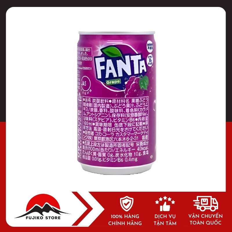 Fanta nho lon 160ml
