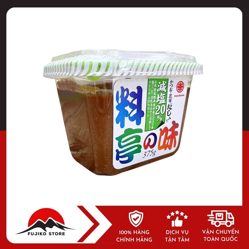MARUKOME - Tương Miso Dashi trộn sẵn (cắt giảm 20% muối - 375g)