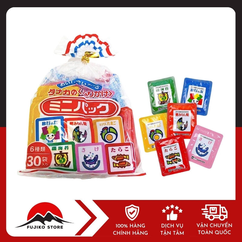 Gia vị rắc cơm 6 vị 30 gói TANAKA FOODS