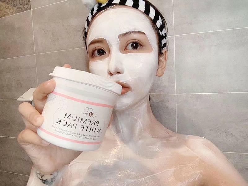 Mặt nạ ủ trắng da Premium White Pack 400g BEBE PRO