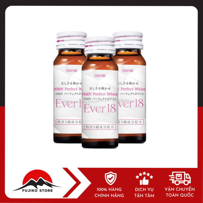 Nước uống kích trắng da NMN ever 10 lọ EIKENBI