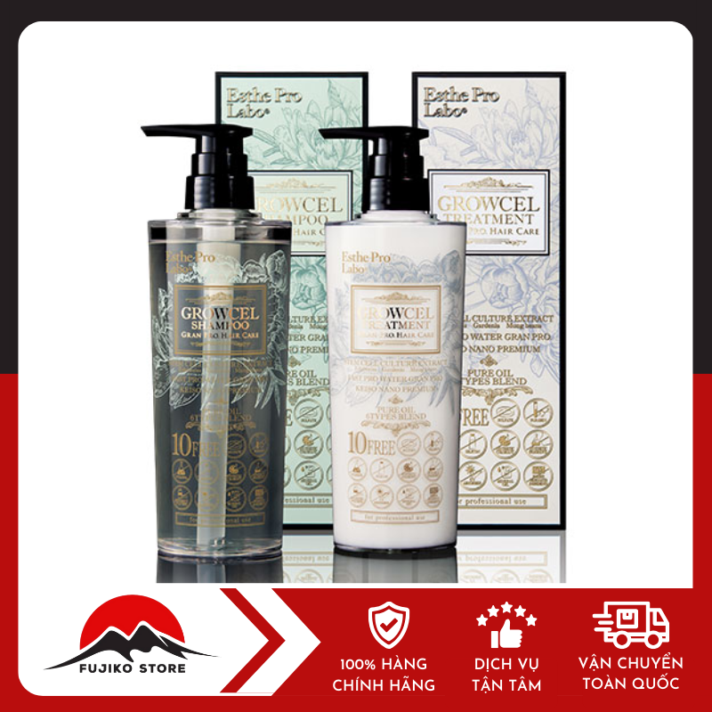 Cặp dầu gội xả tế bào gốc GROWCEL GRAN PRO cao cấp ESTHE PRO LABO
