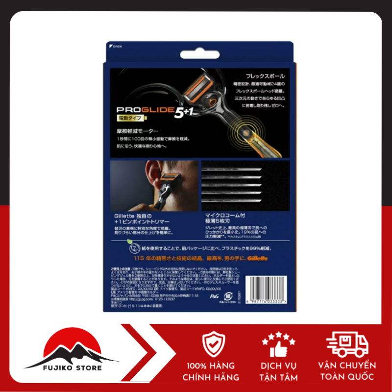 gillette-set-dao-cao-rau-dung-pin-proglide-flexball-51-kem-13-luoi-thay-the-ảnh 2