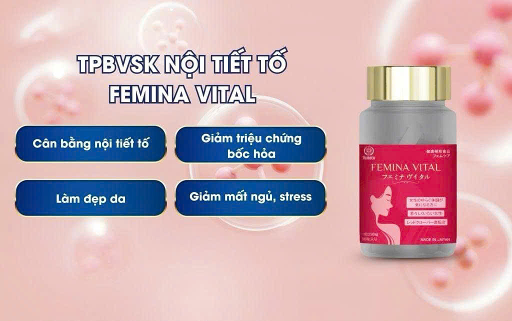 TPBVSK nội tiết tố Femina Vital 90 viên IKIMOTO