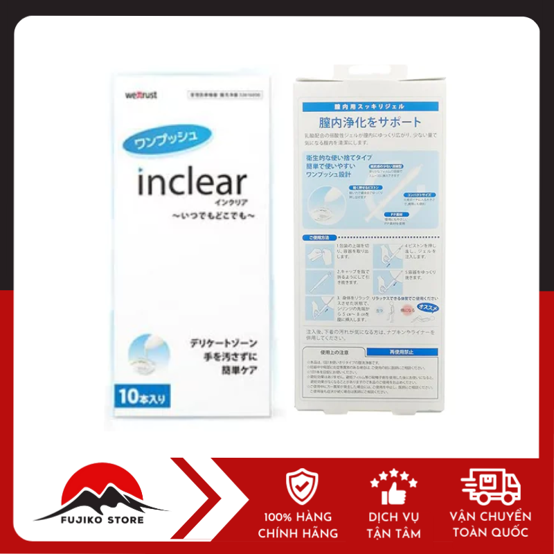 Đũa thần vệ sinh se khít vùng kín Inclear 10 chiếc/ hộp INCLEAR