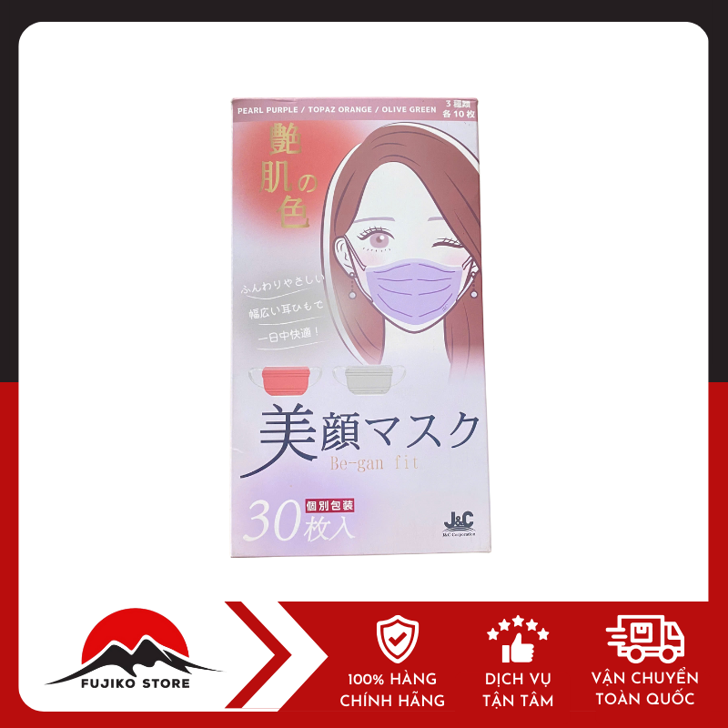 Khẩu trang Began Fit cho nữ hộp 30 chiếc J&C
