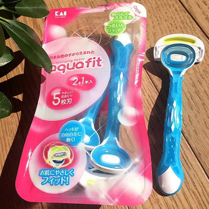 Set 3 dao cạo body Aquafit đầu dao 5 lưỡi cao cấp KAI