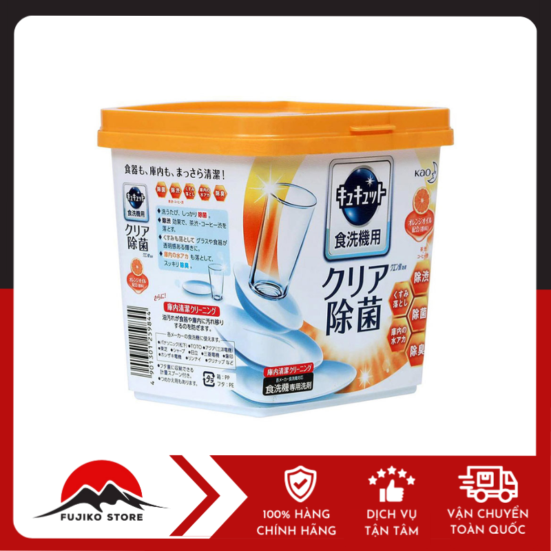 Bột rửa bát Kyukyuto hương cam cho máy 680g KAO
