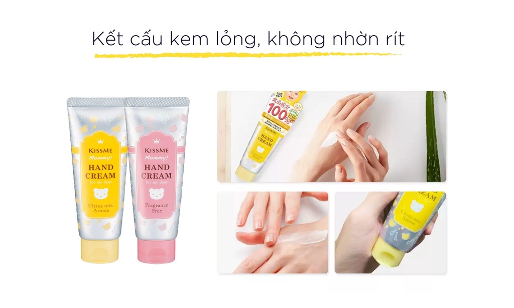 Kem Dưỡng Da Tay Dành Cho Bé 60g KissMe