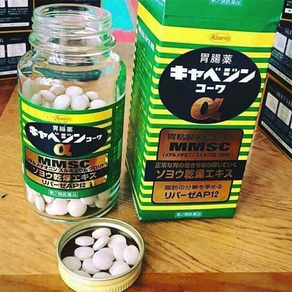 Viên uống hỗ trợ dạ dày Cabagin α+ 300v KOWA