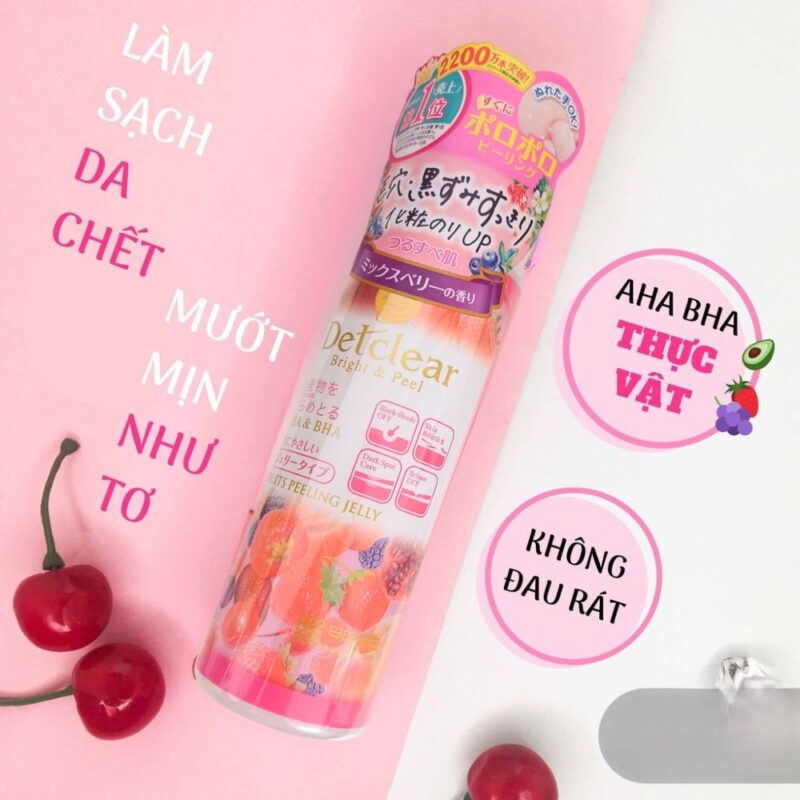 Gel tẩy da chết Detclear hương dâu MEISHOKU