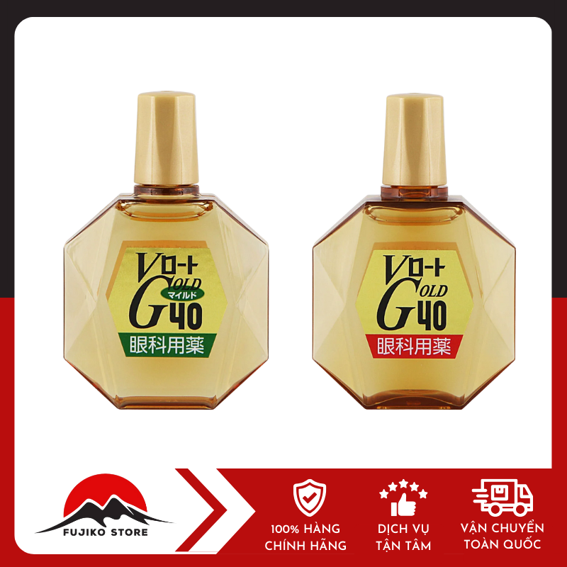 Nước nhỏ mắt V Gold 40 Bổ Sung Dưỡng Chất Cho Mắt ROHTO