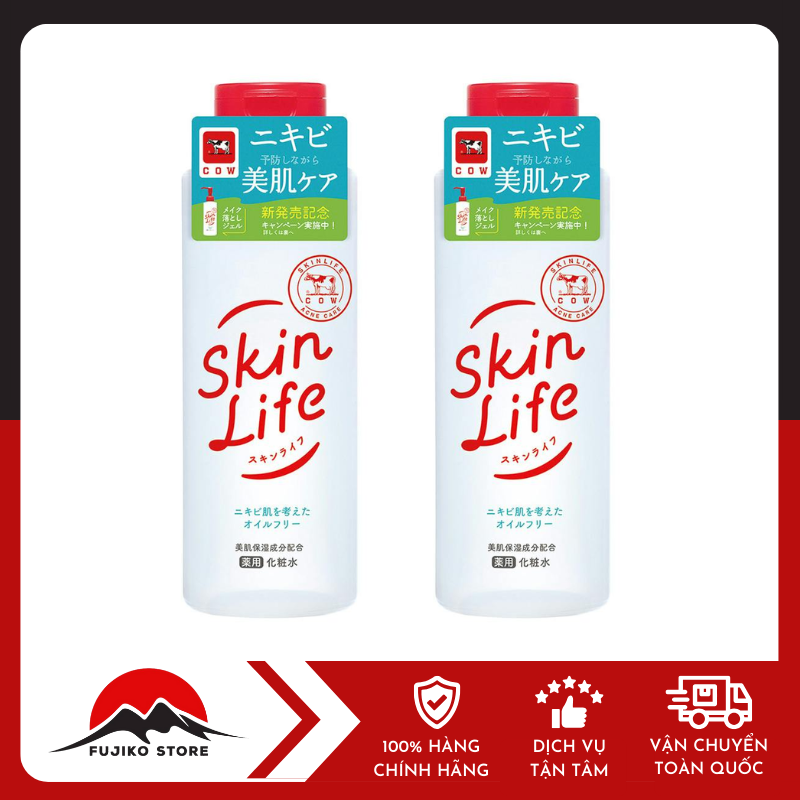 Nước Hoa Hồng Cow ngừa mụn se khít lỗ chân lông SKINLIFE