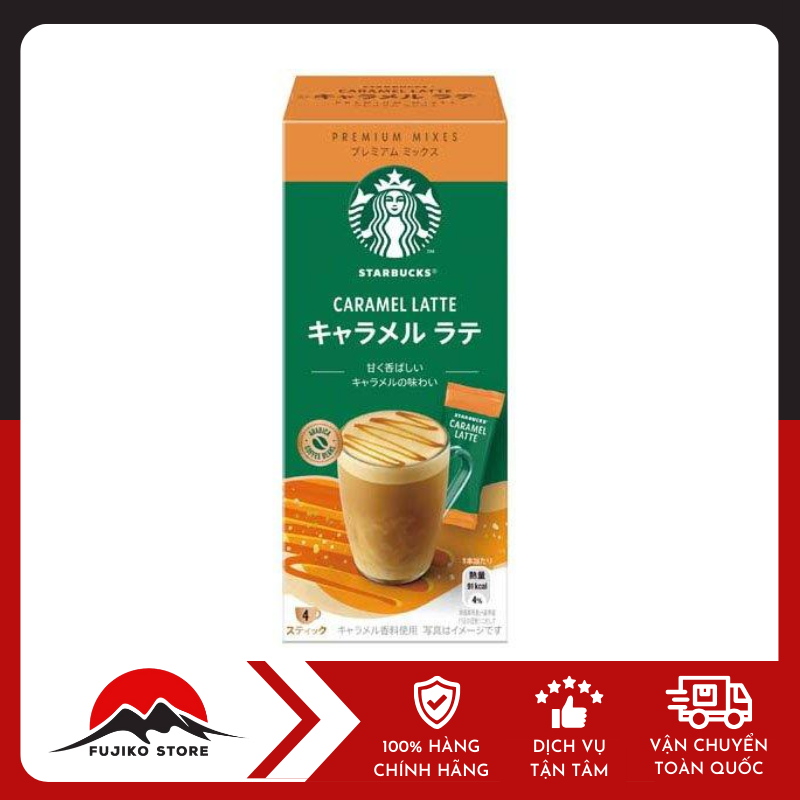 starbucks-ca-phe-hoa-tan-cao-cap-caramel-latte-4-goi-ảnh 1