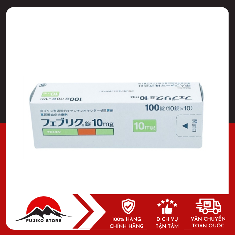 Viên Uống Điều Trị Gout Feburic 10mg 100v TEIJIN
