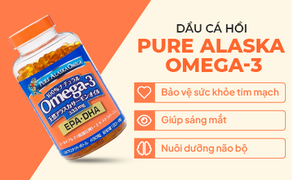 Viên uống Omeaga 3 dầu cá hồi Pure Alaska TRIDENT