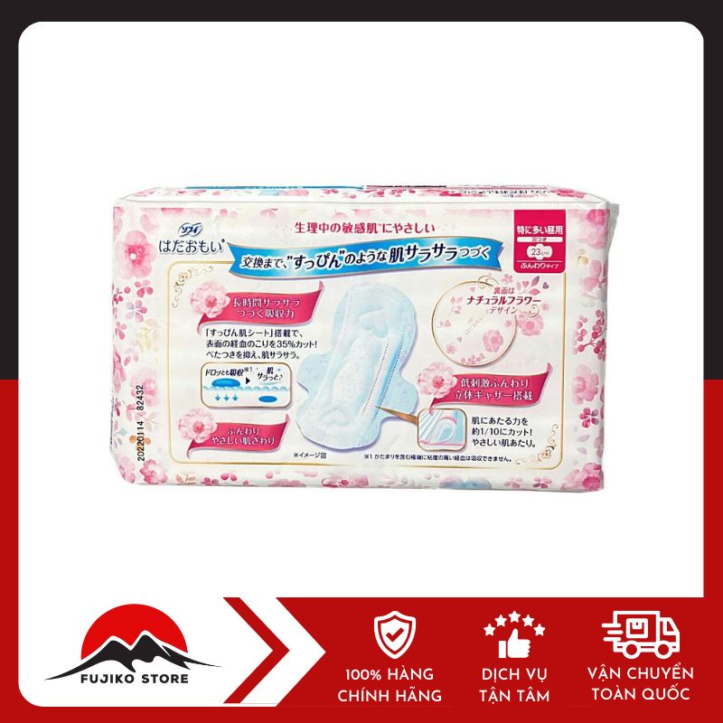 unicharm-bvs-ban-ngay-co-canh-23cm-20-mieng-ẢNH 2 BVS ban ngày có cánh 23cm 20 miếng UNICHARM