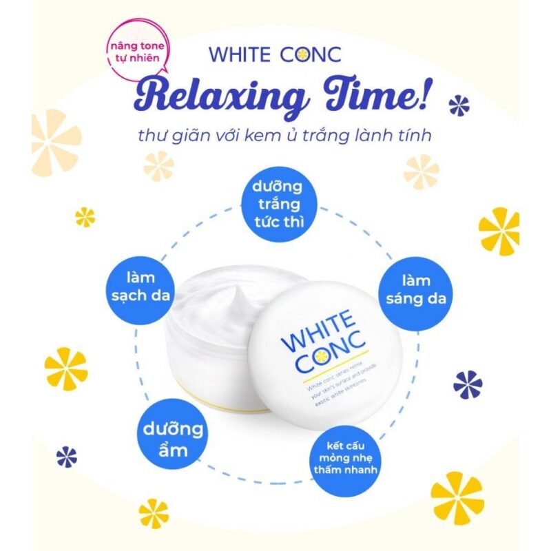 Kem ủ dưỡng trắng da toàn thân WHITE CONC