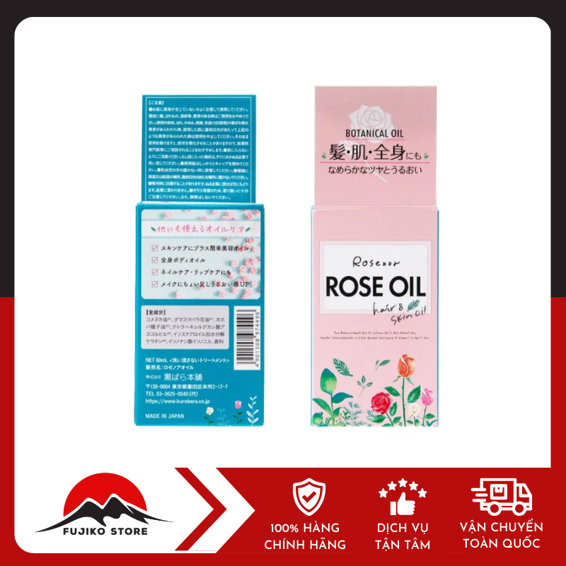 Tinh dầu hoa hồng dưỡng da và tóc BOTANICAL