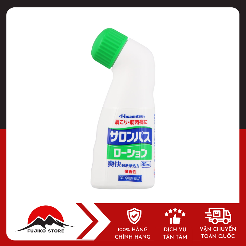 Lăn xoa bóp SALONPAS giảm sưng đau giữ ấm cơ thể HISAMITSU