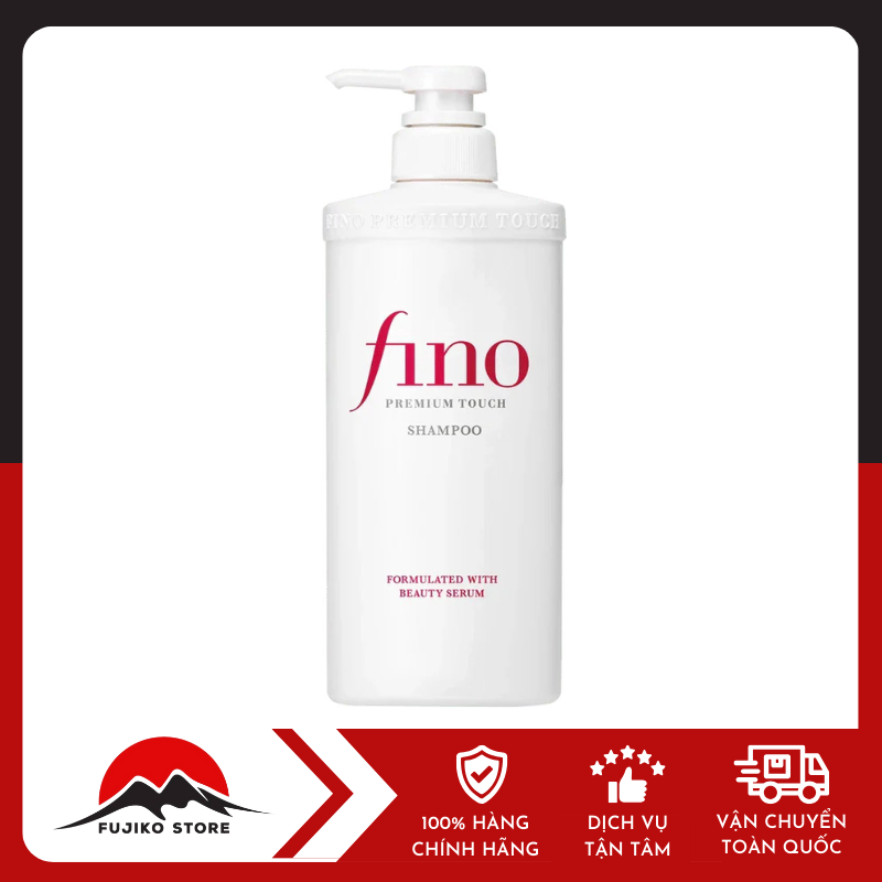 shiseido-dau-goi-fino-phuc-hoi-toc-hu-ton-550ml-ảnh 1 Dầu gội Fino phục hồi tóc hư tổn SHISEIDO