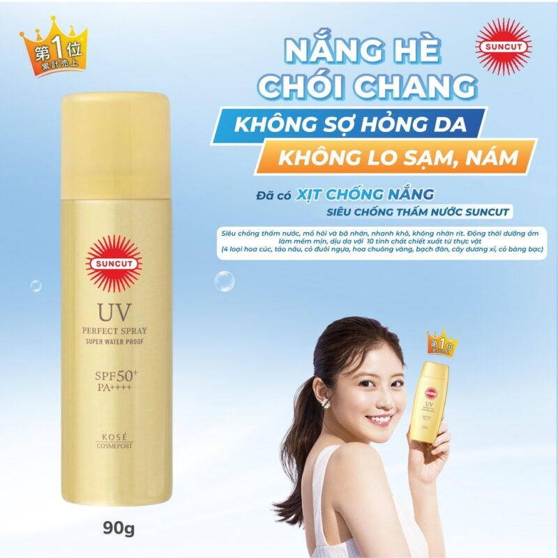 Xịt Chống Nắng Siêu Chống Nước SUNCUT