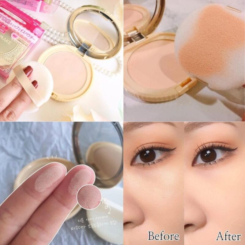 Phấn phủ kiềm dầu siêu mịn chống nắng CANMAKE