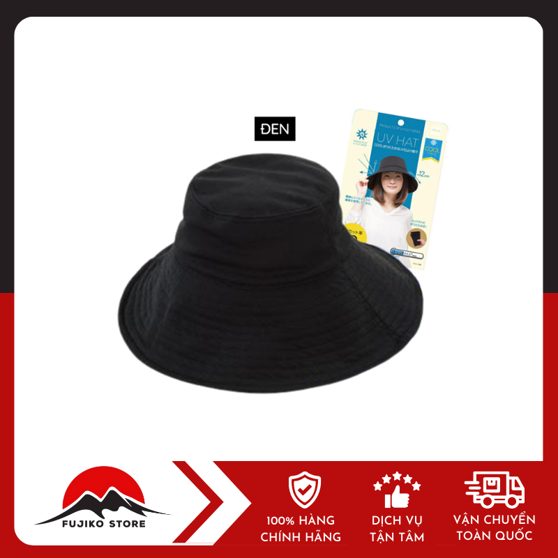 needs-mu-chong-nang-gap-gon-cool-ufp50-den-ảnh 2 Mũ chống nắng gấp gọn Cool UFP50+ đen NEEDS