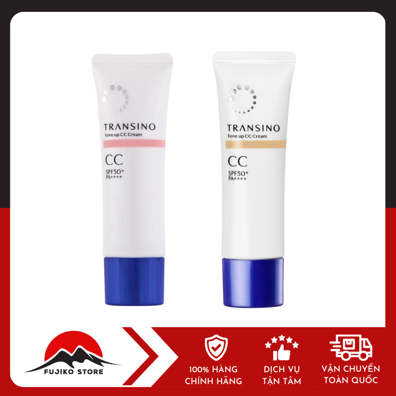 Kem CC trang điểm chống nắng nâng tone TRANSINO