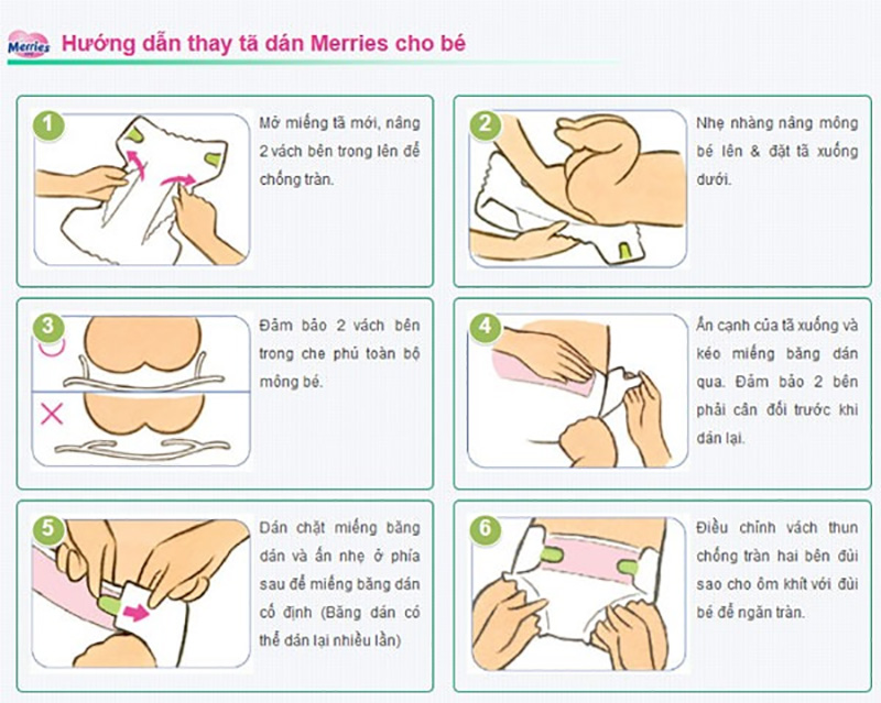 Bỉm dán quần các size MERRIES