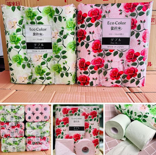 Giấy vệ sinh 17m x 18 cuộn ECO COLOR