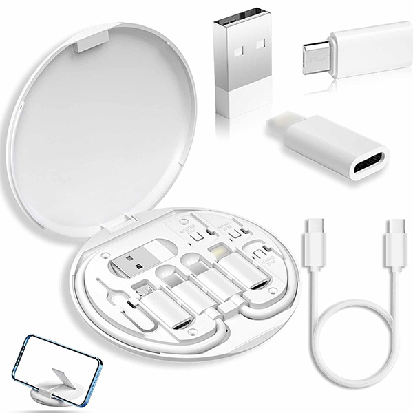 Hộp cáp sạc điện thoại có chân chuyển đổi 7 chế độ HAC