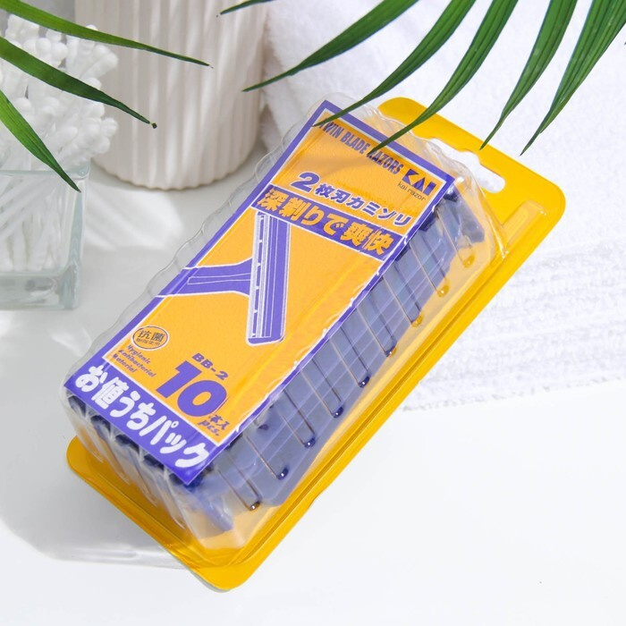Dao cạo râu 2 lưỡi 10 chiếc KAI