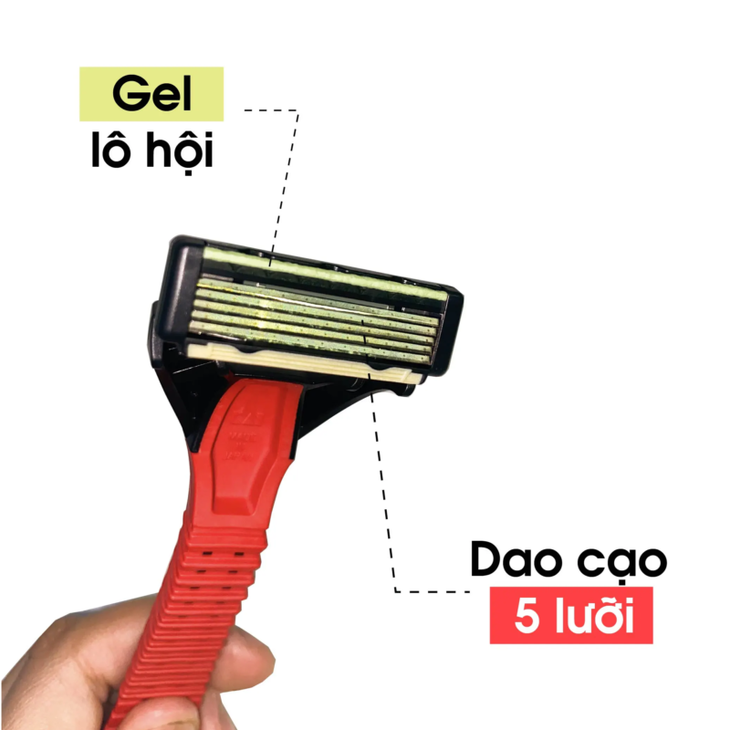 Dao cạo râu 5 lưỡi kép (set 3 cây) KAI