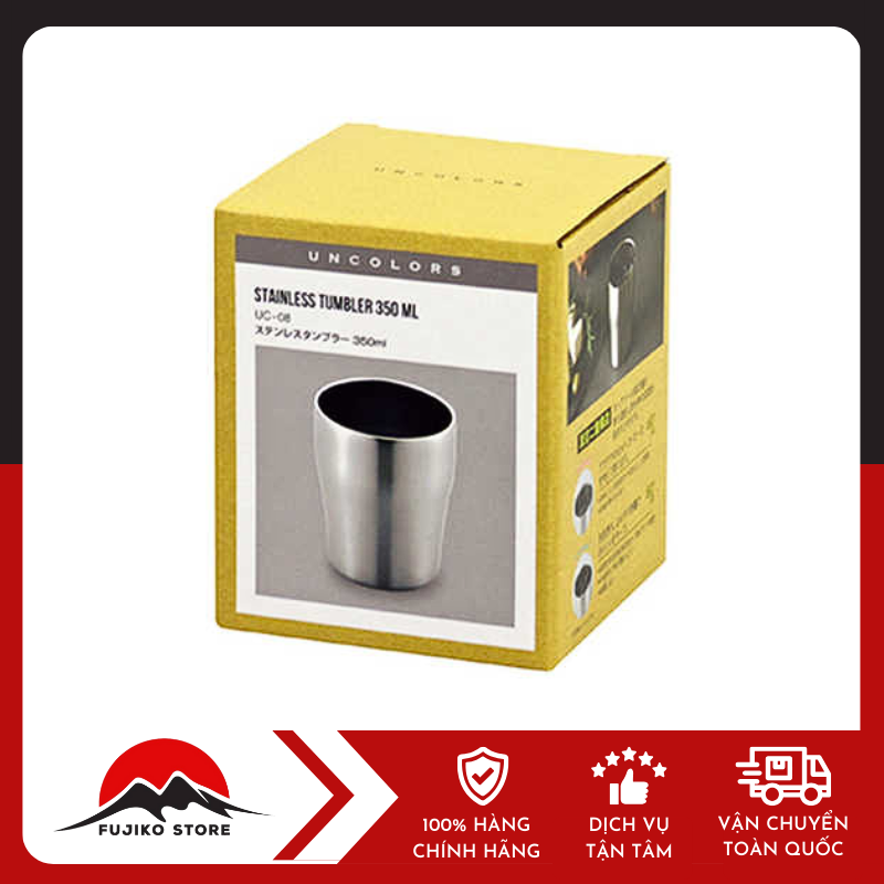 Cốc giữ nhiệt chân không 350ml dáng thấp KAKUSEE