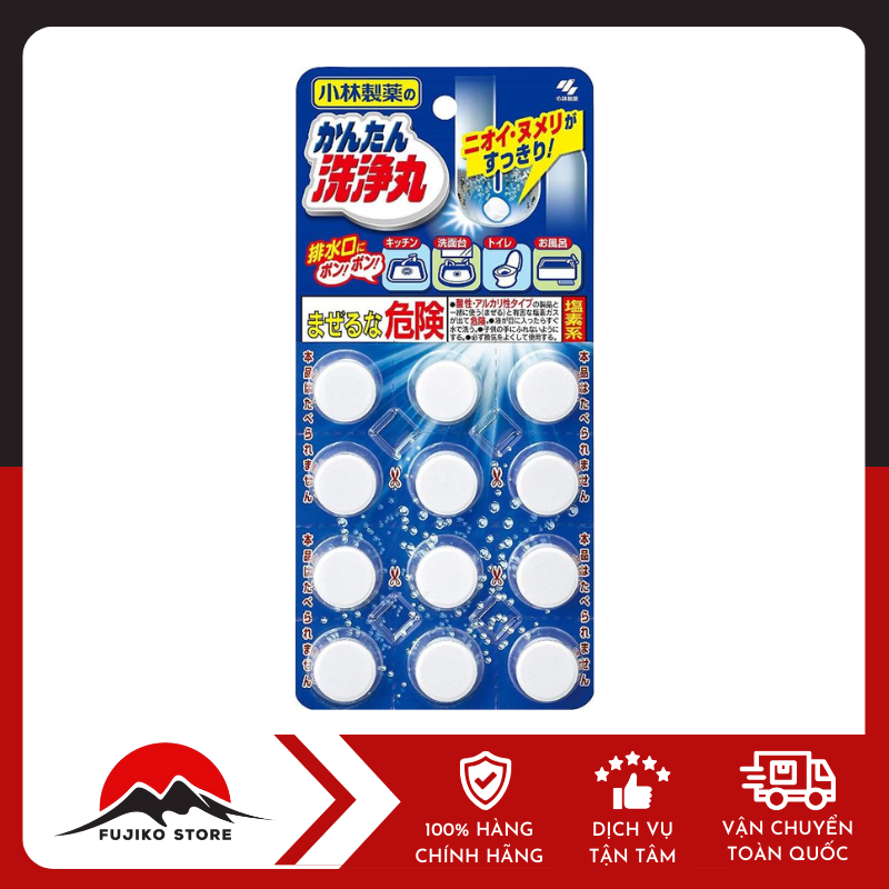 kobayashi-vien-sui-thong-tac-duong-ong-12-vien-ảnh 2 Viên sủi thông tắc đường ống KOBAYASHI