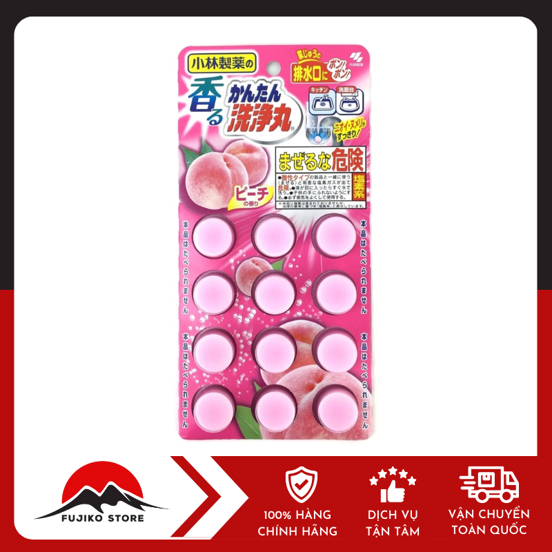 kobayashi-vien-sui-thong-tac-duong-ong-12-vien-ảnh 3 Viên sủi thông tắc đường ống KOBAYASHI