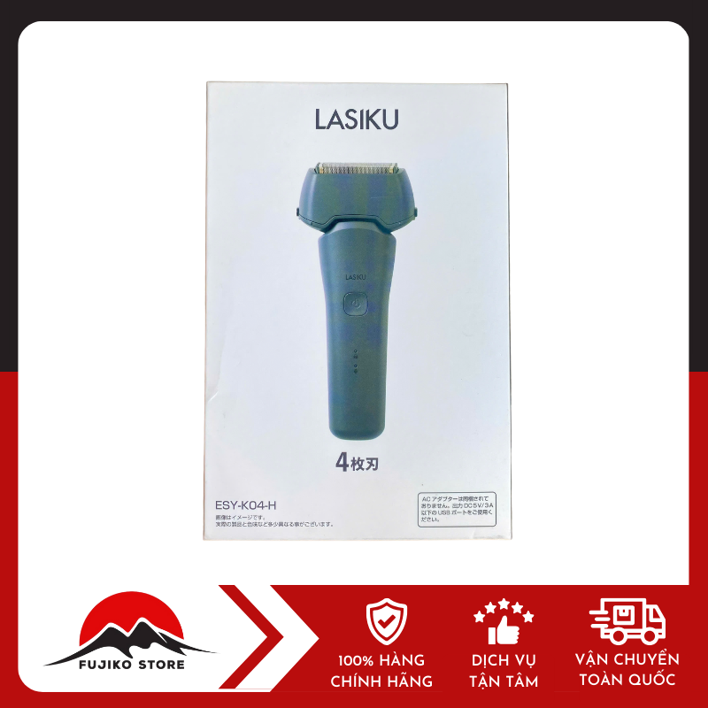 lasiku-may-cao-rau-4-luoi-mau-xanh-ghi-ảnh 1 Máy cạo râu 4 lưỡi màu xanh ghi LASIKU